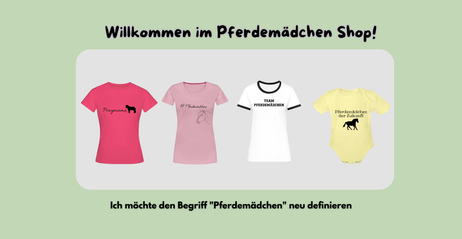 Pferdemädchen-Power: Mein neuer Spreadshop ist da!